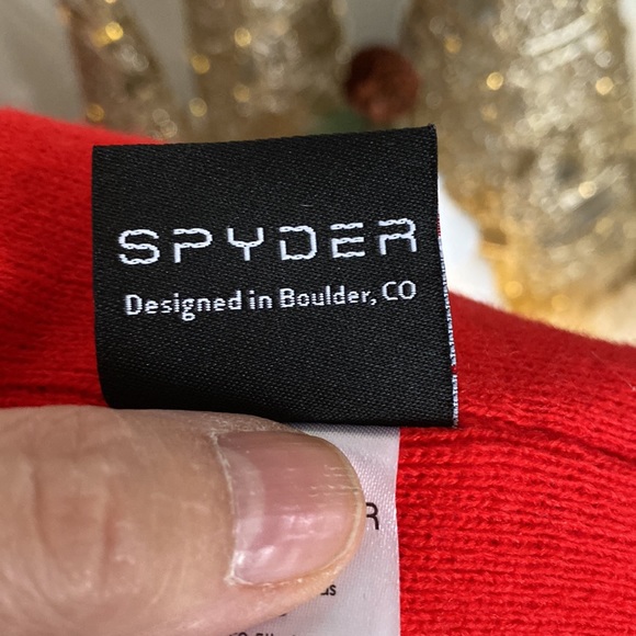 Spyder Men’s red & black, reversible neck Gaiter O/S New without tag! - Picture 6 of 13